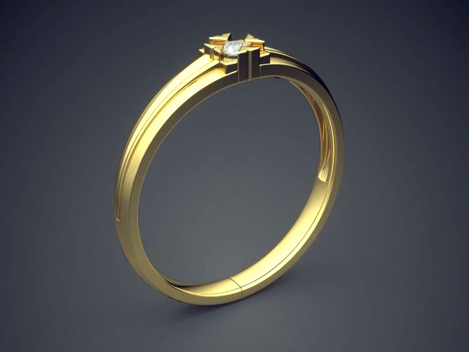 Engraved Ring CAD-6414 | 3D