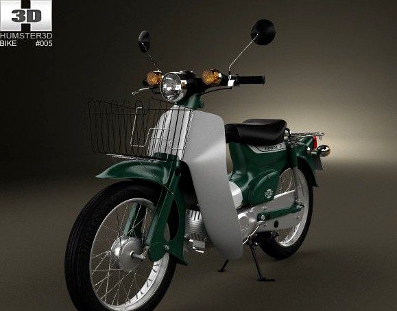 Honda SuperCub 1971 3D Model