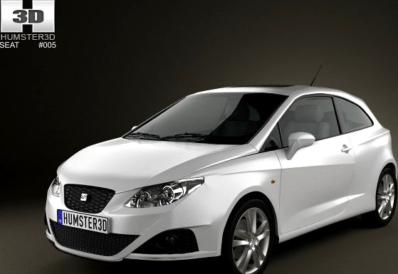 Seat Ibiza Sport Coupe 3door 2011 3D Model