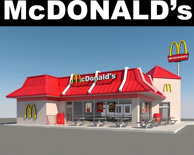 McDonalds Restaurant 3D Model