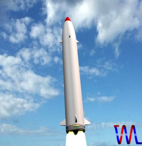 DRDO PRITHV III SRBM Missile 3D Model