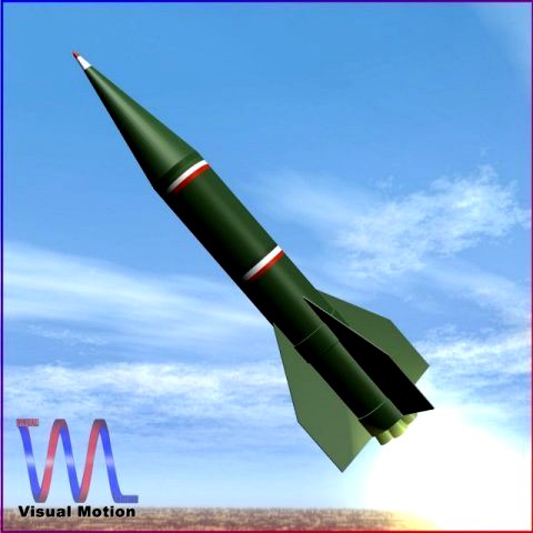 Iranian Shahin I AR Rocket 3D Model
