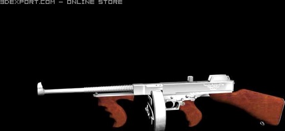 Thompson Gun M1928 3D Model