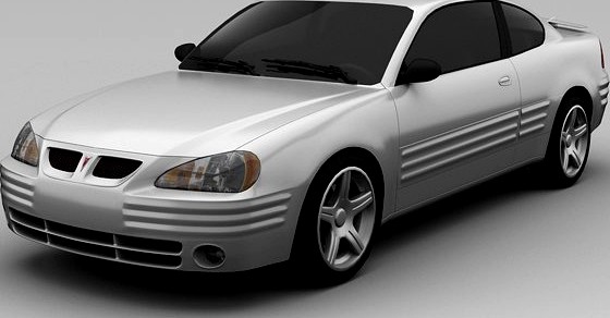 Pontiac Grand Am 1999 2 Door Coupe 3D Model