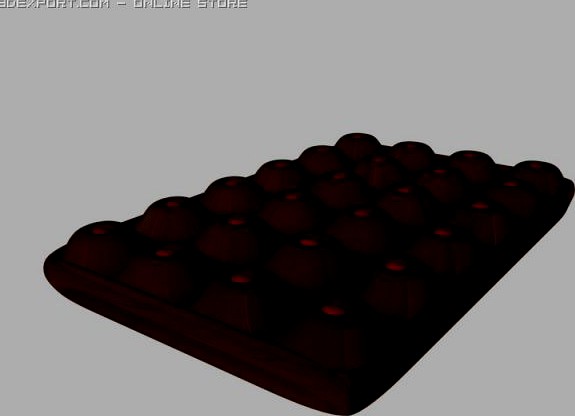 Download free A Chocolate bar filled with cherries 3D Model