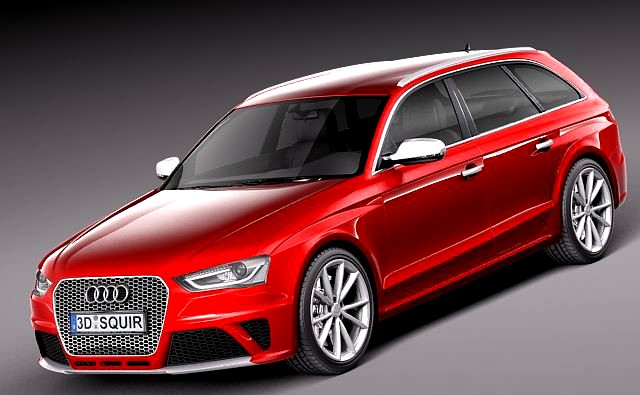 Audi RS4 2013 3D Model