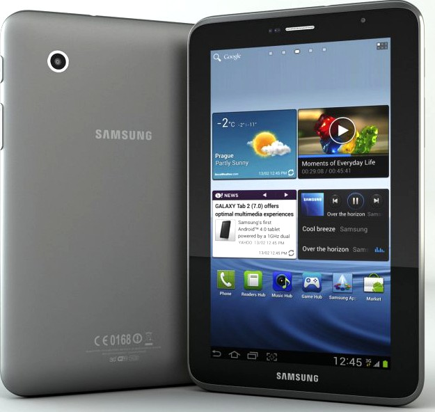 Samsung Galaxy Tab 2 70 3D Model