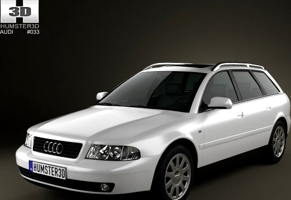 Audi A4 Avant 1999 3D Model