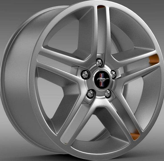 Ford Mustang 2010 AV X 10 rim 3D Model