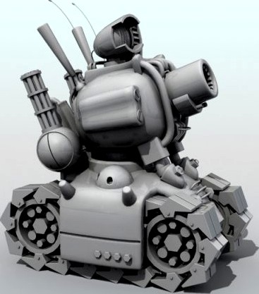 Metal Slug Tank 3D Model