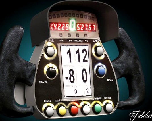 Racing steering wheel 3D Model