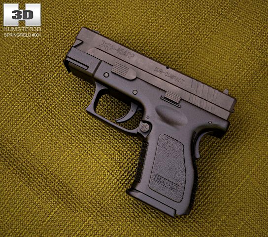 Springfield Armory XD HS2000 35 inch subcompac 3D Model