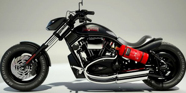 Harley Davidson Custom 3D Model
