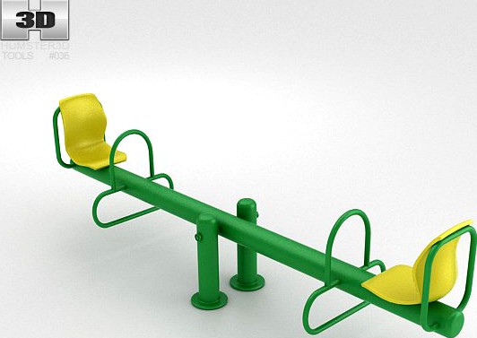 Seesaw 3D Model