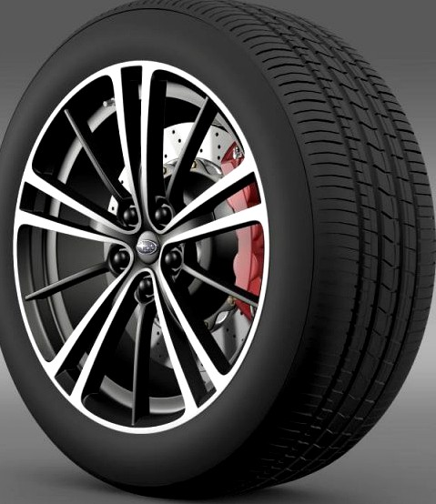 Subaru BRZ wheel 2013 3D Model