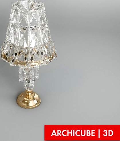 Crystall Table lamp 3D Model