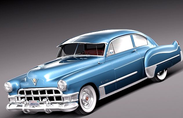 Cadillac 1949 Sedanette series 62 coupe 3D Model