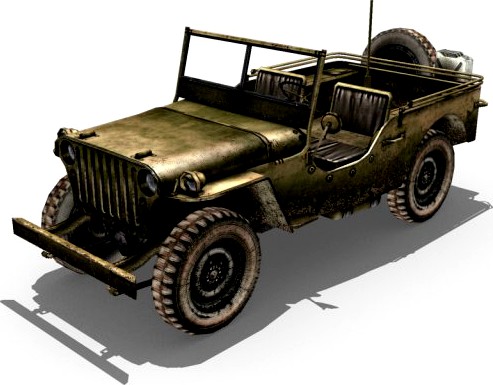 Willys Army Jeep 3D Model