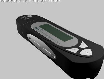 MP3/WMA Player/Voice Recorder 3D Model
