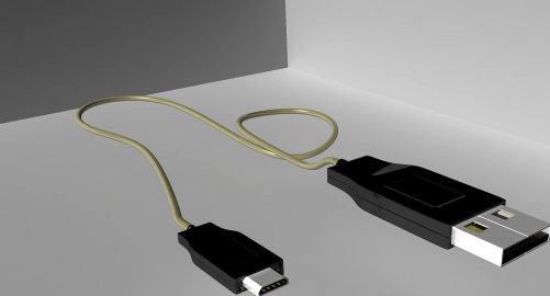 USB connector with mobile 3D Model