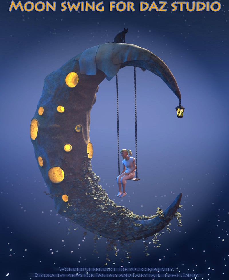 Moon swing for Daz Studio