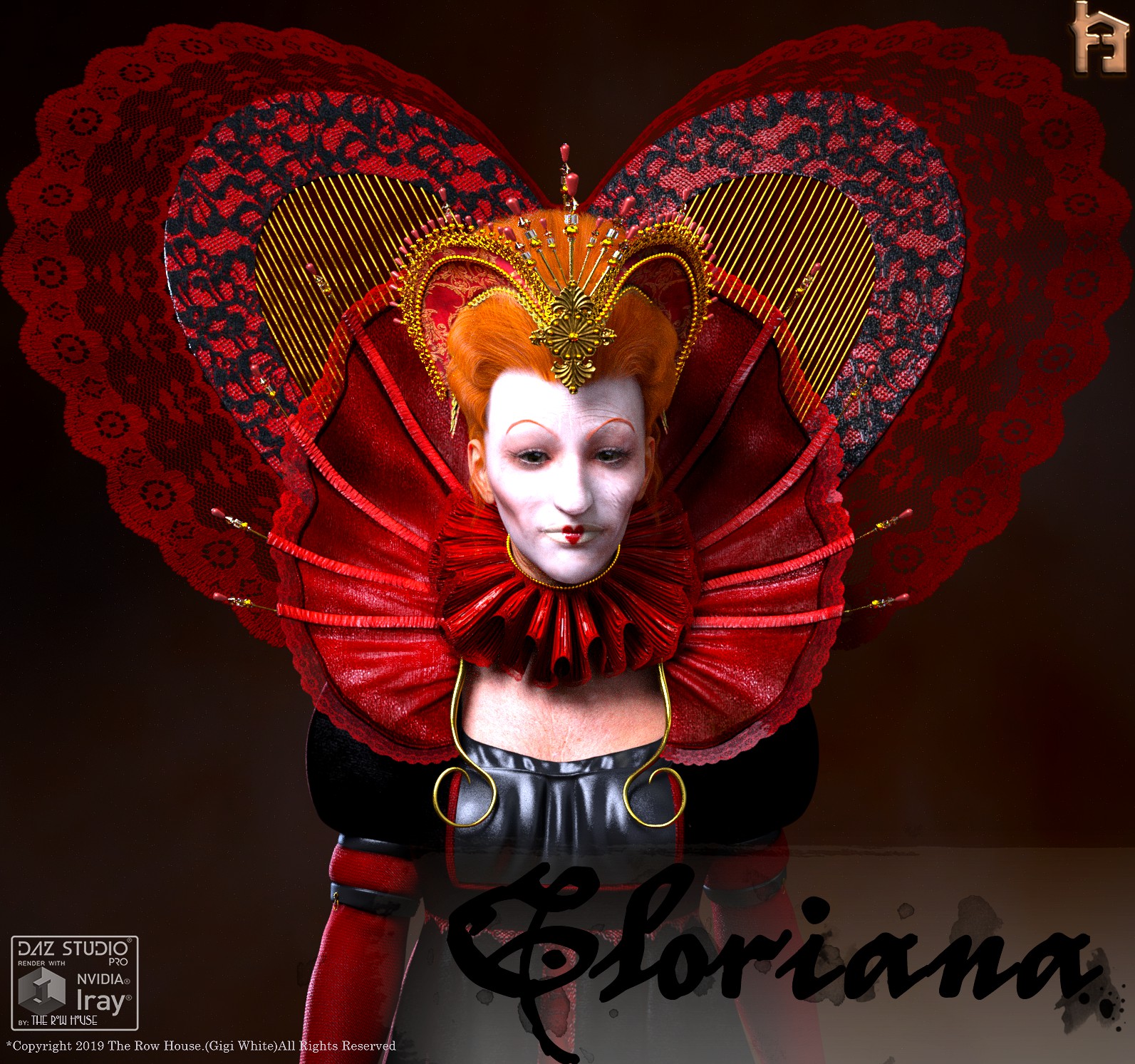 Gloriana Elizabethan Headdress