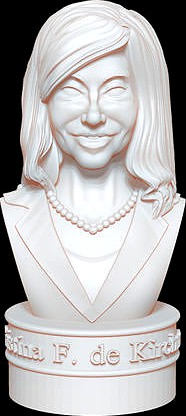 Busto Cristina Fernandez de Kirchner - CFK Bust | 3D