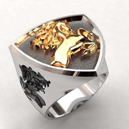 Rearing horse ring | 3D