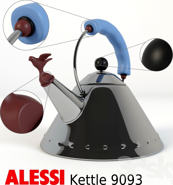 Alessi Kettle 9093 3d model