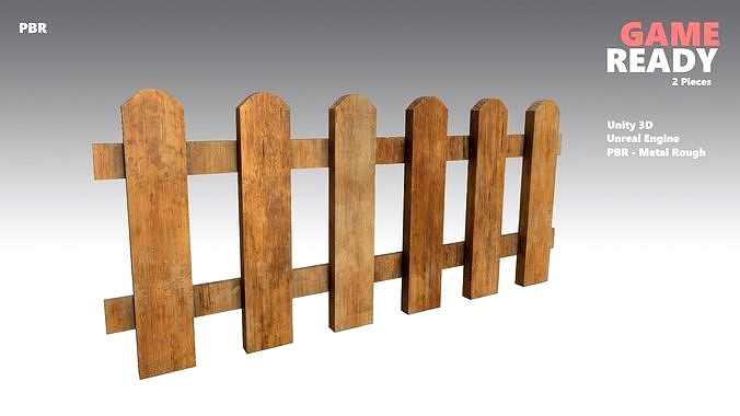 Wooden Fences PBR - Modular - Version 1 -