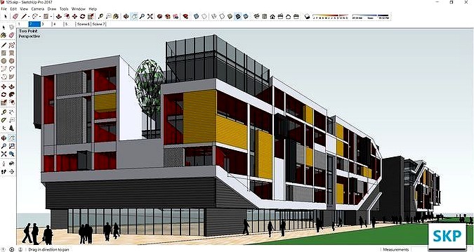 Sketchup 125 - Office building