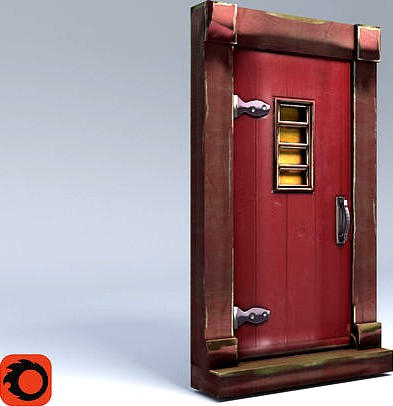 Stylized door