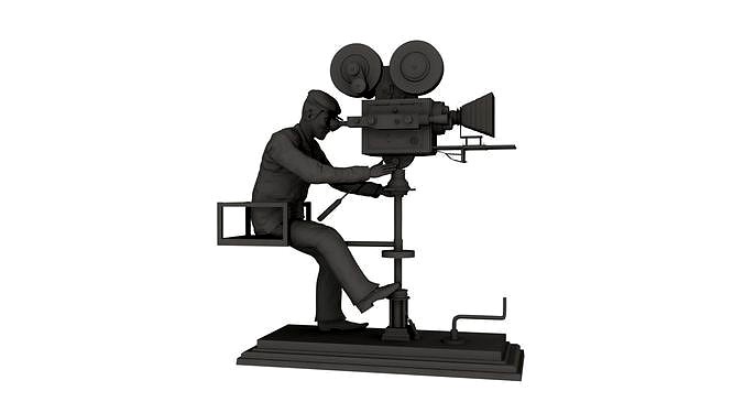 director of photography cinematograph camera man 3d model