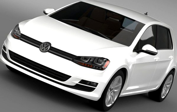 Volkswagen Golf TDI 5d 2015 3D Model