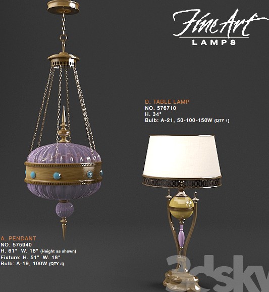 Fine Art Lamps BYZANCE