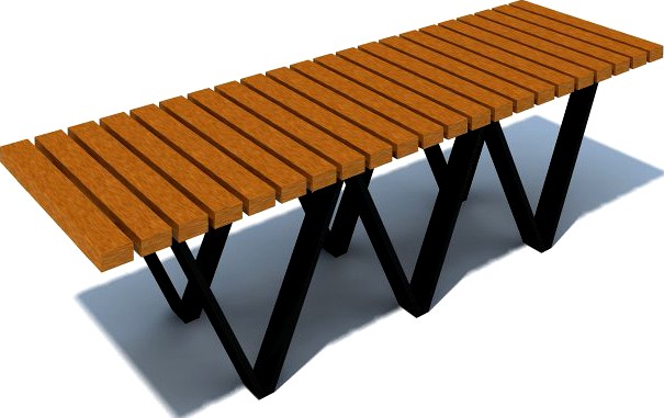 Bench005 3D Model