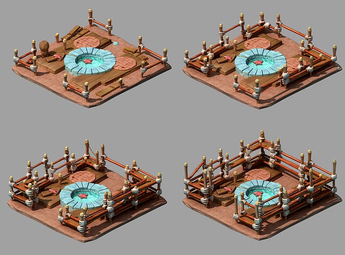 Game Cartoon - Handle - Fence 01