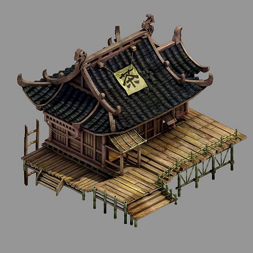 Game Field Building - Tea - Chalet 01