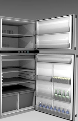 Refrigerator 3D 3D Model