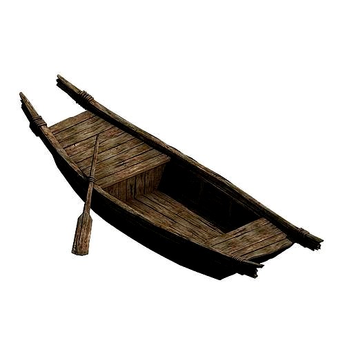 Game Small wooden boat 043