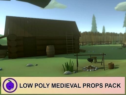 Low Poly Medieval Props Pack