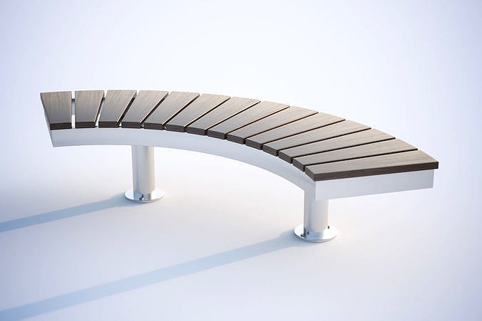 Bench with wavy seat
