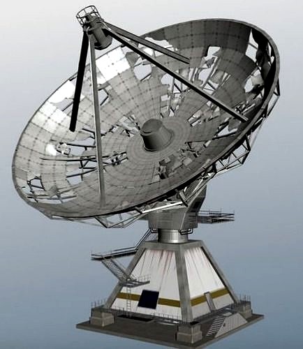 damaged satellite