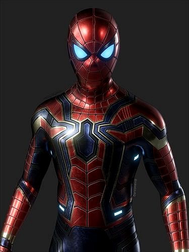 Iron Spider Avengers Suit Rigged