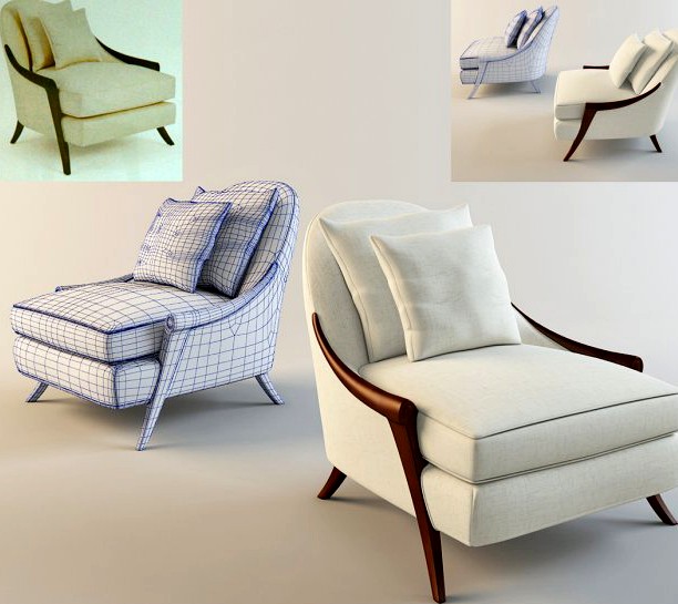 Armchair 3D Model