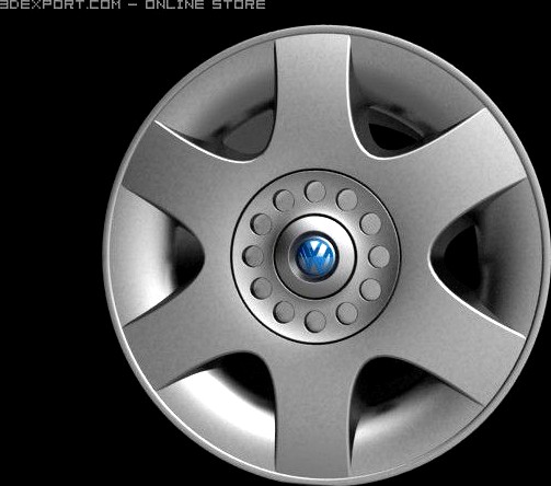 VW Wheel 3D Model