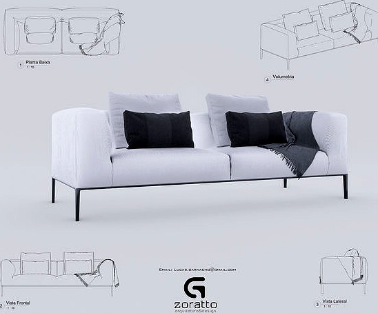 Sofa Revit High Quality 3D models