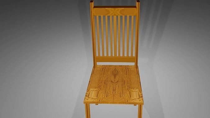 Simple wood chair