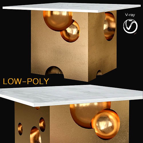 Jual Meja Table Tembaga 3d model