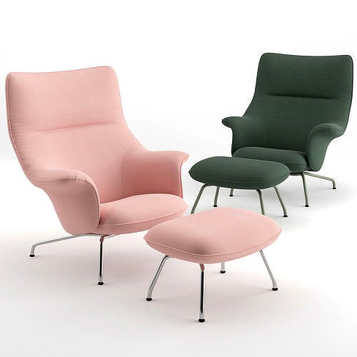 Doze Lounge Chair and Ottoman by Muuto